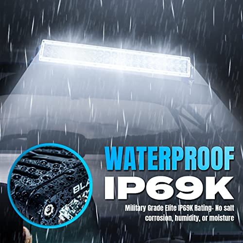 Black Oak Marine Dual Row Curved Led Light Bar - Combo, Spot And Flood Optics - Waterproof Lighting For Off-Road Trucks, Jeep, Atv, Utv, Boats, Fog Driving Work Light (20-Inch) #TOP3