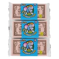 Küchle Knabber-Cash Geldscheine 4-farbig | 3er Pack (3 x 20g) | Esspapier | Essoblaten mit Süßungsmittel | Vegan