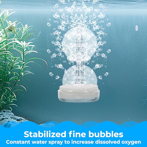 Image of Aquarium Air Stone 1.4 Inch Fish Tank Air Stone Kit Super-High Dissolved Bubbler Airstone for Aquarium Fish Tank(Pump and Tubing Not Included)