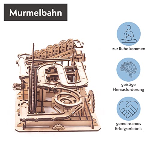 Leukip 3D Wooden Puzzles For Adults & Teens I Marbel Run Model Building Kit I Diy Gift For Boys Girls Age 14+, 3-D Puzzles, Wood 3D Puzzles For Adults, Super Wooden Mechanical Model Puzzle Set #TOP4