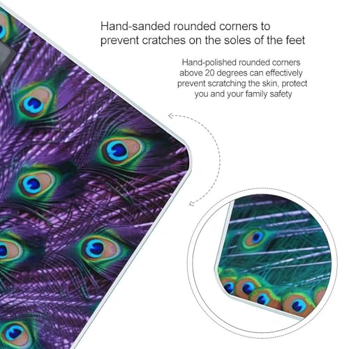 Báscula digital de vidrio templado para baño Beauty Peacock miniatura 4