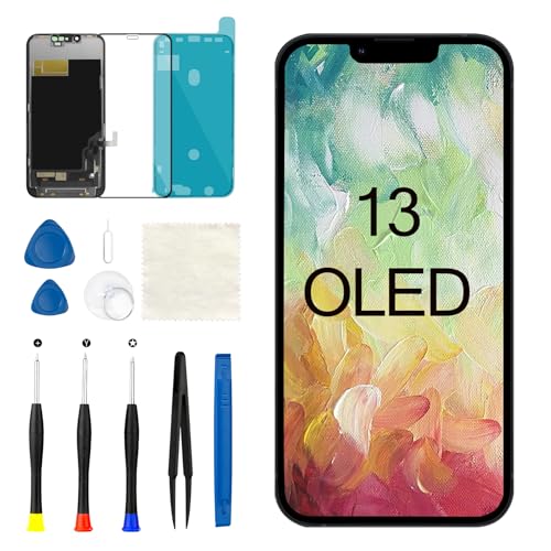 OLED for iPhone 13 Screen Replacement 3D Touch Frame Display Digitizer with Repair Tools A2641 A2643 A2484 A2644 A2645