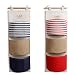 HomRing Hanging Storage Bag, Wall Mounted 3 Bags Nursery Storage Bag Over The Door Storage Pockets Fabric Wall Door Closet Hanging Storage Bag Organizer 2 Packs