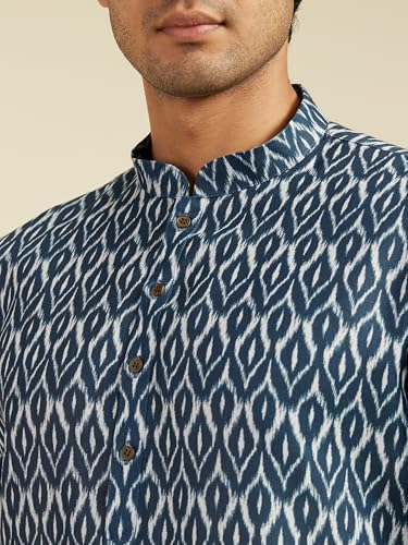 Image of DIWAS BY MANYAVAR Men's Cotton Blend Printed Kurta (1pc)