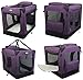 EliteField 3-Door Folding Soft Dog Crate with Carrying Bag and Fleece Bed (2 Year Warranty), Indoor & Outdoor Pet Home (30