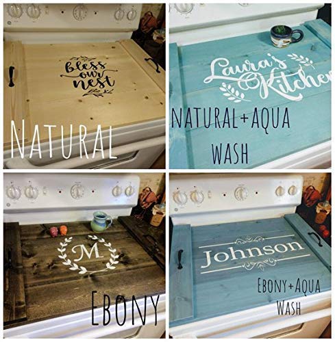 Stove Cover Noodle Board, Oven Cover - Personalized Customizable Design - Farmhouse Kitchen Decor - Thumbnail 4
