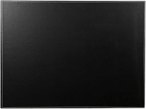 KINGFOM Tapete de escritorio ultra suave con escritorio de piel sintética para oficina, clip, tablero de dibujo y escritura (negro-A110) disponible en Yaxa Venezuela
