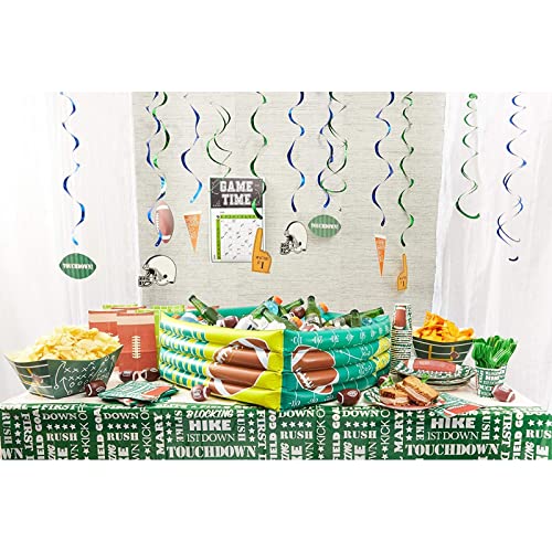 30-Count Hanging Decorations - Football Party Supplies, Hanging Whirl Streamers, Football Game Day Decorations, Sports-Themed Party Decor, Includes 15 Assorted Cutouts, 36.5 To 38.5 Inches In Length #TOP2