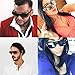 Dollger Retro Oversized Sunglasses for Men Classic Fashion Semi Rimless Gold Alloy Frame Sun Glasses