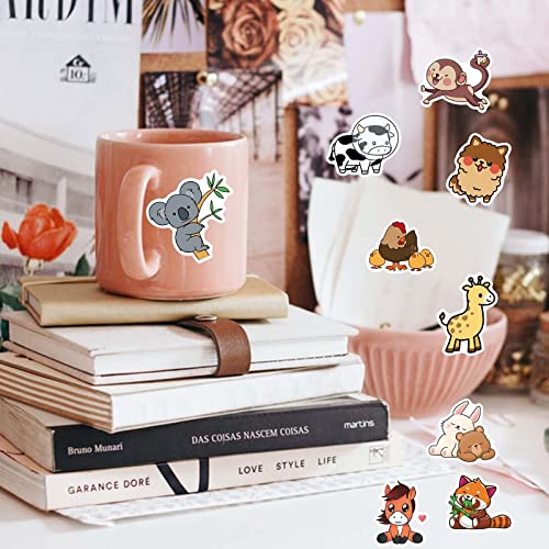 200Pcs Cute Animal Stickers For Kids Water Bottle， Waterproof Vinyl Stickers For Laptop Phonecase Skateboard Helmet, Cute Animal Decals For Kid Teens Girls Boys #TOP4