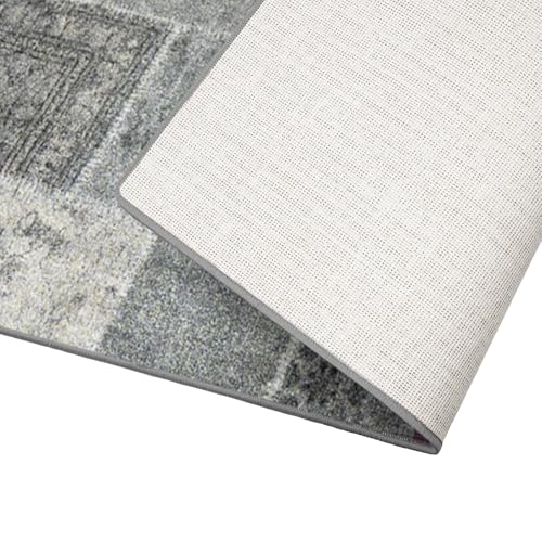 Floordirekt Teppichläufer mit Muster, Monsano Anthrazit, 80 x 500 cm – Ansicht 4
