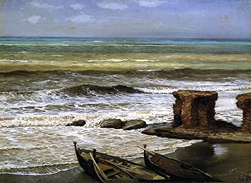 Peinture Murale Vagues à Palo Elihu Vedder : Créez une Ambiance Zen dans votre Salon