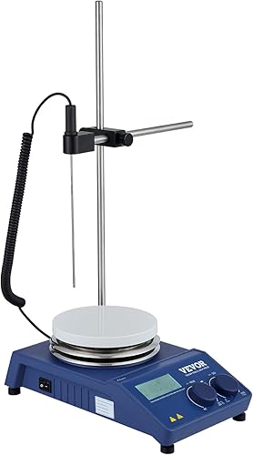 Miniatura 12 de VEVOR Agitador magnético placa caliente, máximo 644F644.0 F, placa caliente de 0-1500 RPM con agitador magnético, agitador de placa caliente de 20L
