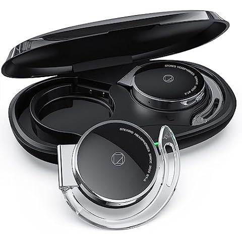 Earhook Headphones Wireless Bluetooth 5.3 Open Ear Headphones Over-Ear Earphones Open Earbuds Wireless Ear Hanging Bluetooth Headset Clip on Earphones Wireless Earphones for Work Walking (Black) Cover