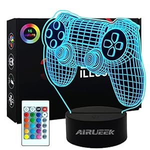 3D game controller lamp met kleurverandering 16 kleuren LED tafel bureaulampen, gamer decoratie lamp de slaapkamer decoratie voor game fans kinderen mannen jongens en meisjes mannen