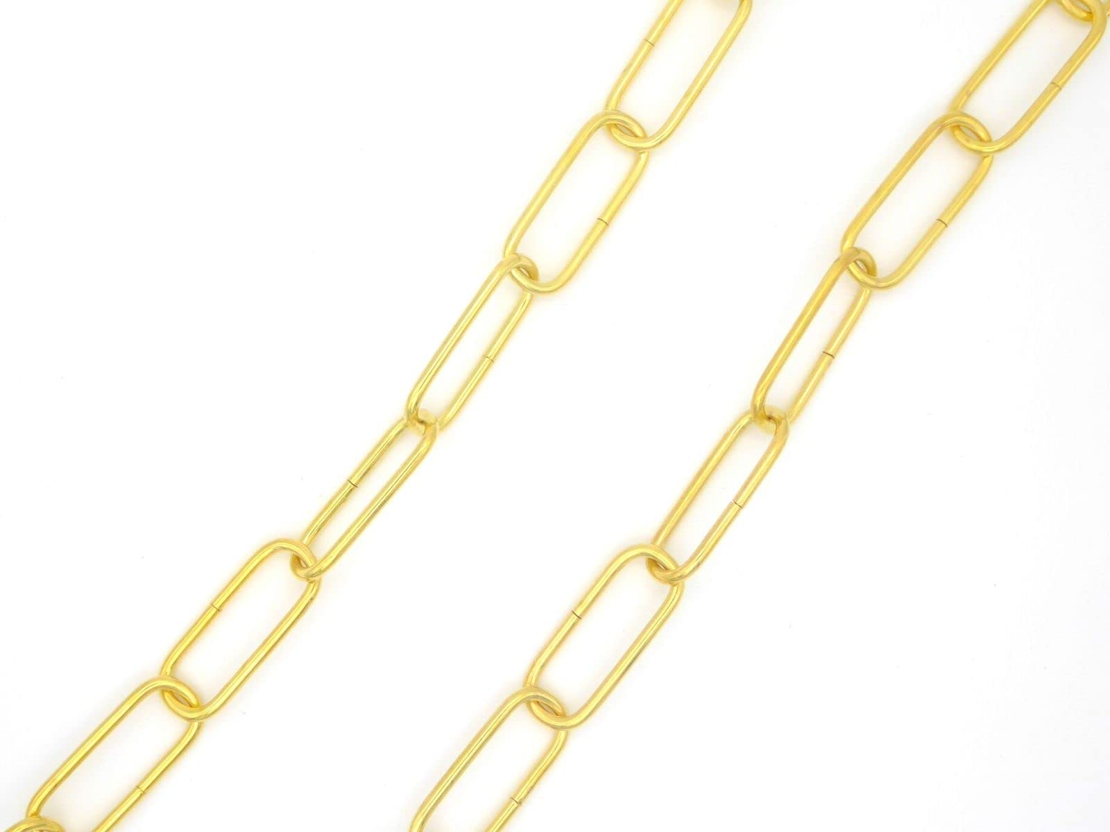 Catena Sospensione Per Lampade 2 Pezzi Da 1 Metro - Alluminio Lucido Antiruggine Per Fioriere E Gabbie Uccelli (Oro Imitazione)