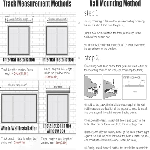 Rail de rideaux double robuste réglant les problèmes de vis-à-vis - 7
