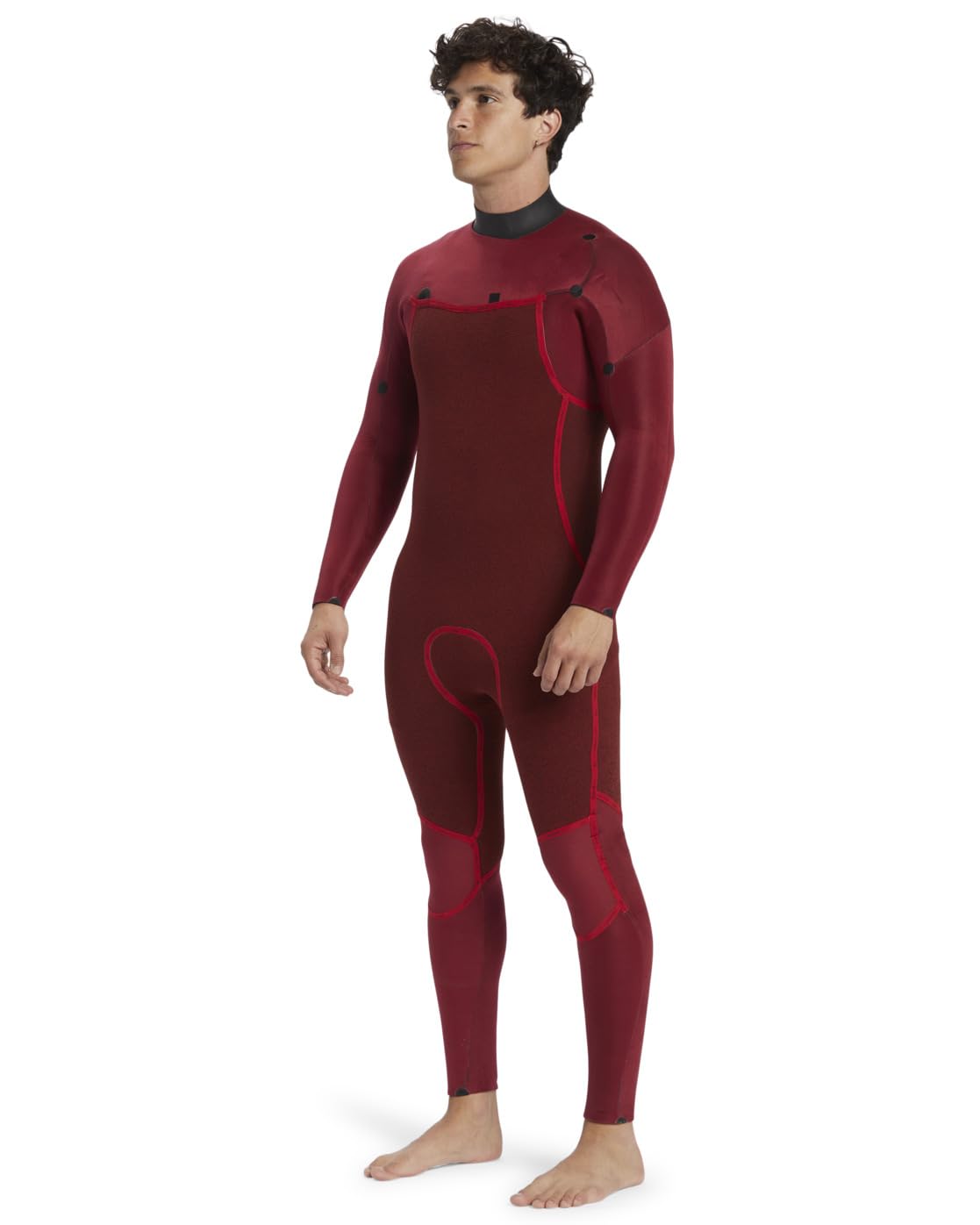 Quiksilver Traje de Neopreno para Hombre Everyday Sessions GBS de 4/3 mm con Cremallera en el Pecho, Color Negro, Capas térmicas de Calor cálido, fácil de Estirar
