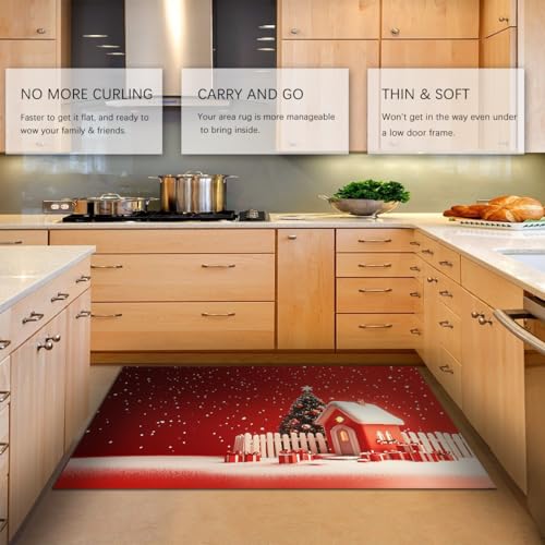 Tapis de sol antidérapant Noël lavable pour éviter les glissades - 5