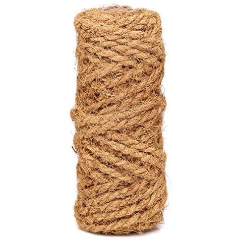 La cordeline Coconut string 25m x 4 mm, Brown, Reel measuring 26 x 9 x 26 cm Cover