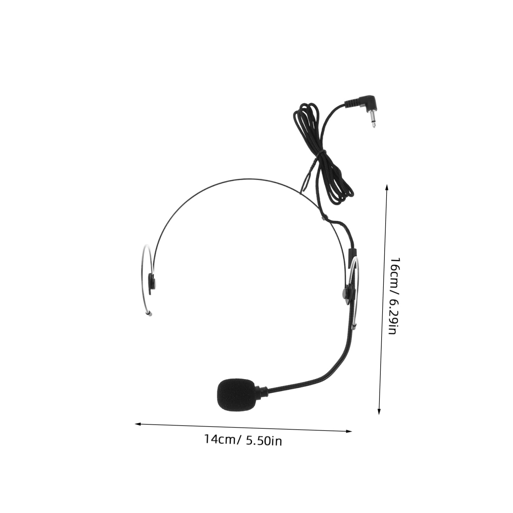 Parliky Over Ear Hanging Earset Mic for Teachers Trainers Tour Guides and Fitness Instructors with Flexible Plug for Voice Amplification