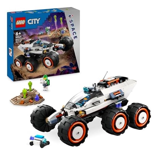 LEGO City Space Explorer Rover and Alien Life Building Toys Set for 6 Plus Year Old Boys, Girls & Kids with Astronaut Minifigures, Toy Robot and Alien Figures for Imaginative Play, Birthday Gift 60431