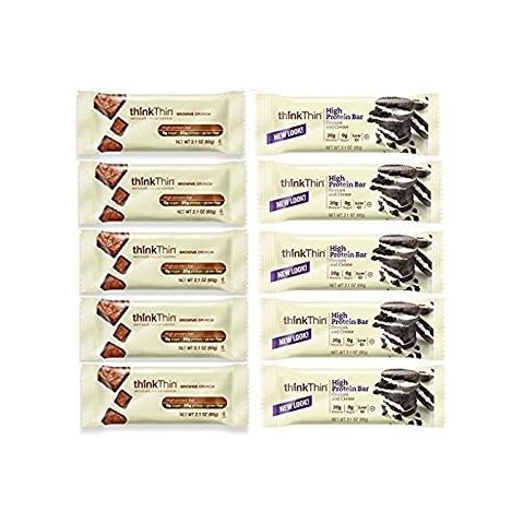 thinkThin Cookies & Cream + Brownie Crunch (Pack of 10) Cover