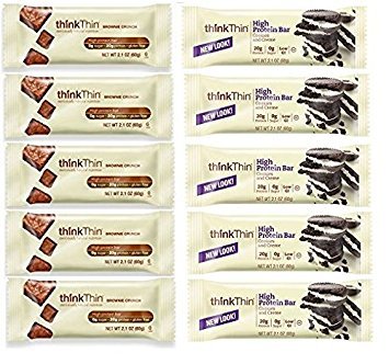 thinkThin Cookies & Cream + Brownie Crunch Pack de 10 miniatura 1