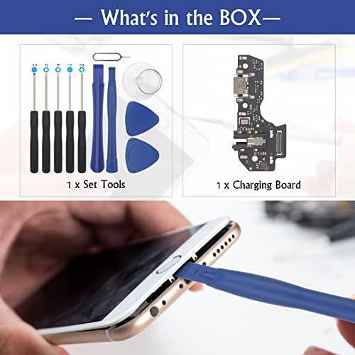 Dock Connector for Samsung Galaxy A03s USB Charging Port Flex Cable Replacement for A037U Type C Charger Dock Board Connector with Tools(Only for A037U) by YWLRONG - Image 6
