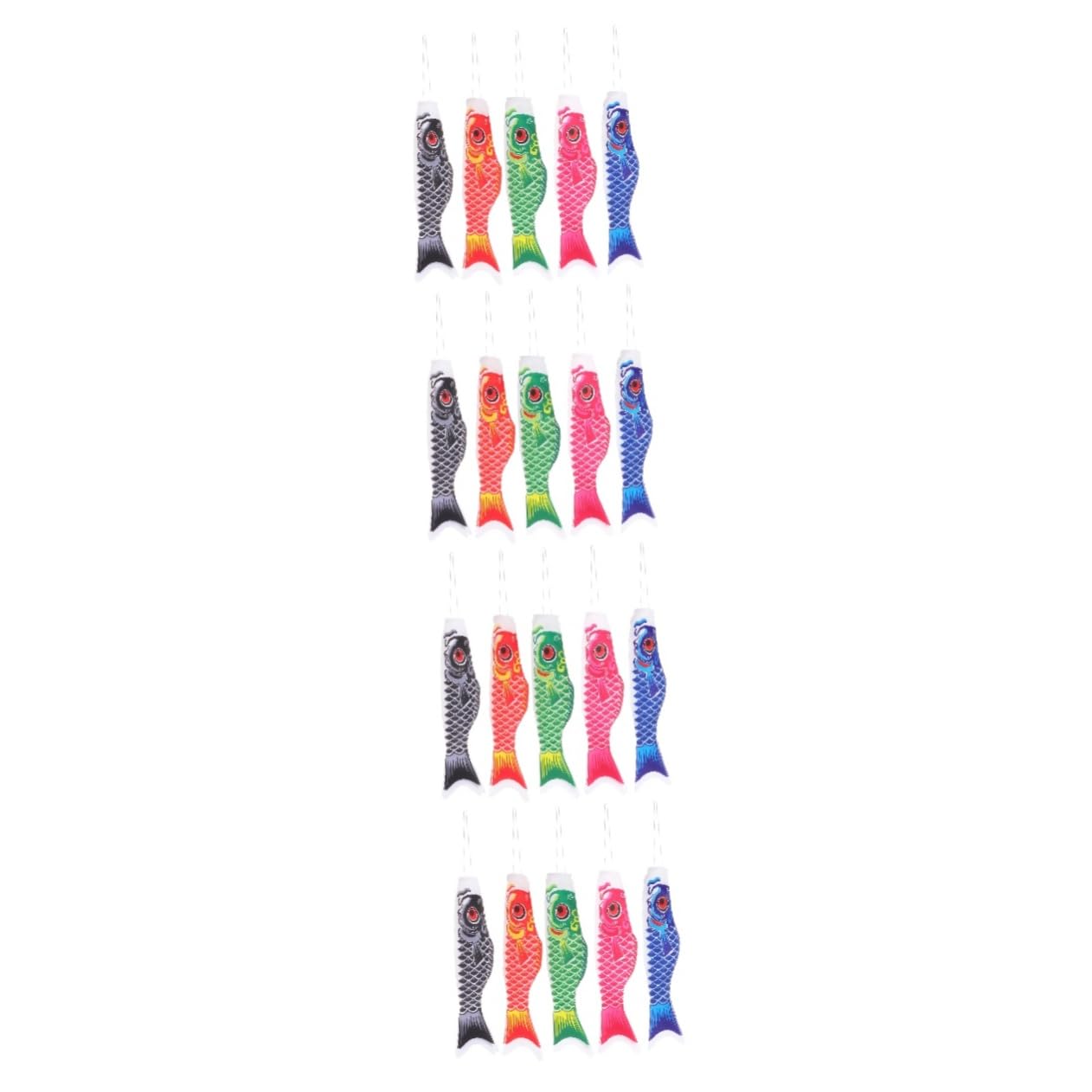 20 Bannières de Vent Koinobori et Drapeaux Carpe pour Événement