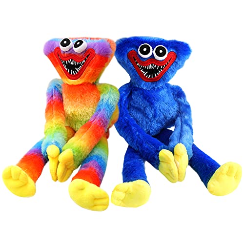 YISKY Huggy Wuggy Plüschtier, Poppy Playtime Huggy Wuggy Plüschtier, Huggy Wuggy Plüsch, Blaue Gruselige und Lustige Plüschpuppe, Poppy Playtime Huggy Plush Toy, für Geburtstagsgeschenke und Freunde