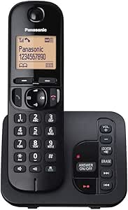 Panasonic KX-TGC224EB Digital Cordless Phone With LCD Display - Black