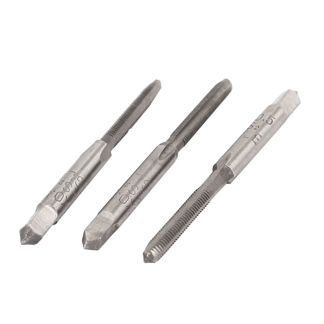 Aexit 3 Pcs Taps 3mm High Speed Steel Hand Screw Thread Metric Pipe Taps Taps M3x0.5