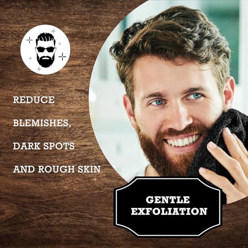 Terry Wash Cloths for Face and Body, Dual-Sided Cleansing and Exfoliating Washcloths, Machine Wash, Black, 3 Count - Image 4