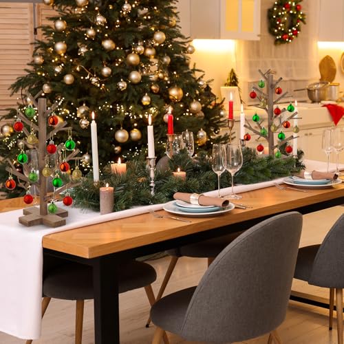Support de table de Noël rétro en finition de qualité pour intérieur - 6