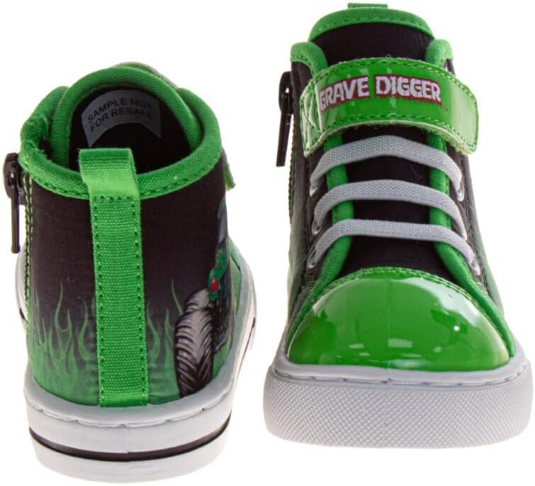 Monster Jam Cars High Top Shoes for Boys Monster Truck Sneakers image 5