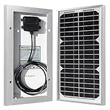 HQST 10 Watts 12 Volts Monocrystalline Solar Panel with MC4 Connectors for DC 12V Battery Charging and Any Other Off Grid Applications