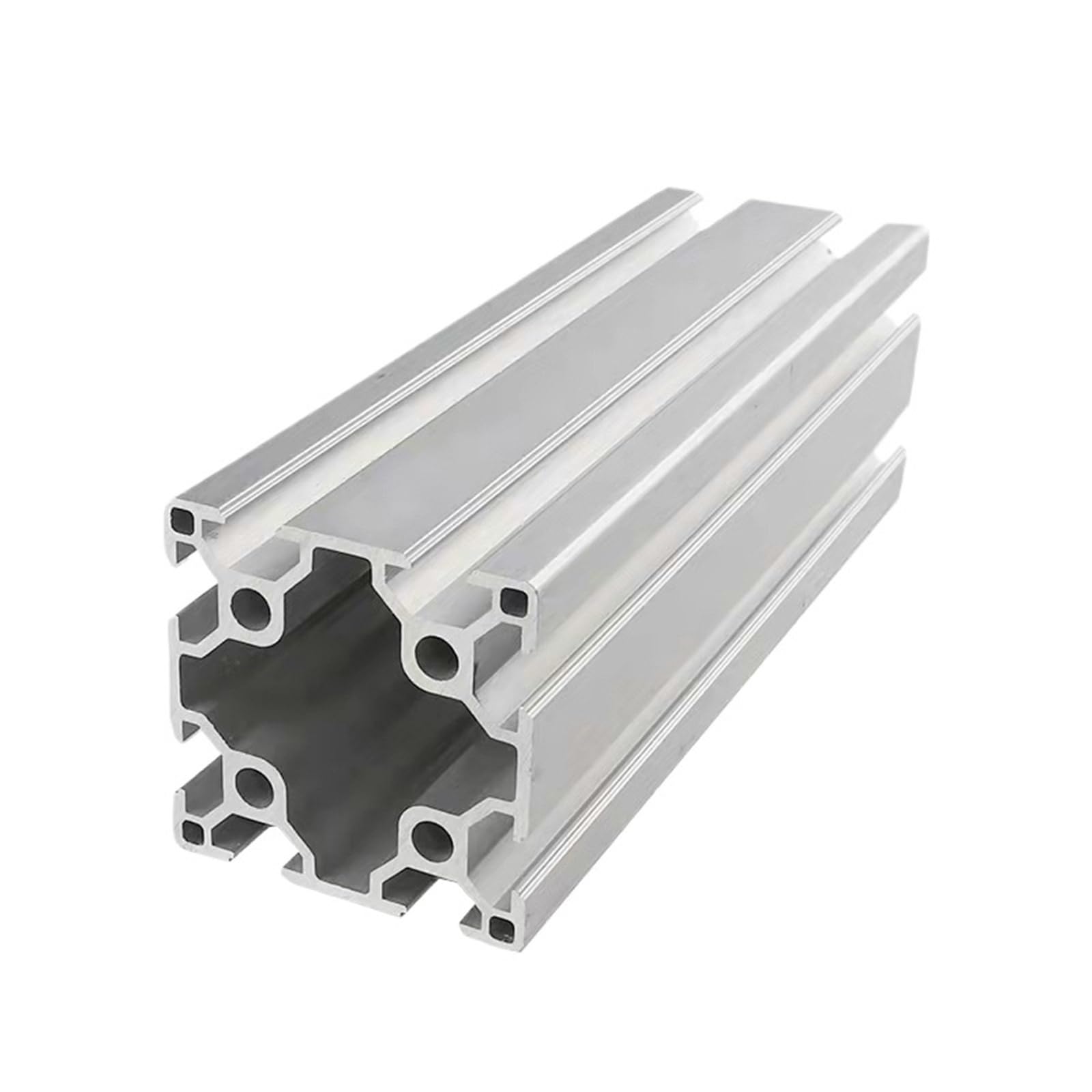Perfil de aluminio 6060 con ranura en T doble, extrusión de 60 x 60 mm, anodizado, for máquinas de grabado y floreros. Marco(Silver,550mm long)