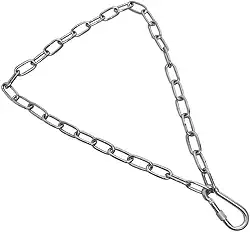 Kit Corrente Para Saco de Pancada – 100 cm – Extensor – Desenvolvida em Aço – Mosquetão com Rosca de Travamento – Capacidade de 400 kg - Segurança – Resistência - Treino – Boxe - Luta