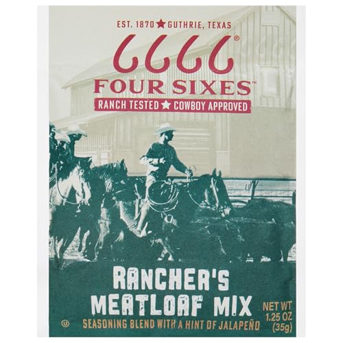 6666 Four Sixes Rancher's Meatloaf Seasoning Mix, 1.25 Ounce
