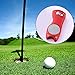 Fpxnb 2 Pack Metal Foldable Golf Divot Tool with Pop-up Button & Magnetic Ball Marker (Pack of 2, Fish Design)