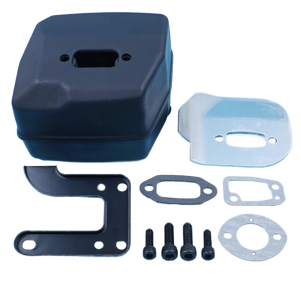 Kit de pernos de junta de soporte deflector de escape compatible con motosierra 625 II 630 Super 670 Champ