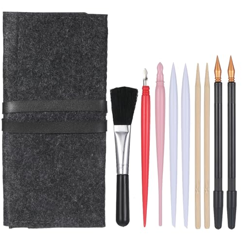 10 Best Scratchboard Tools That Elevate Your Artistry Game 2 Scratch Art Tools Set with Tool Bag (10 Pcs)