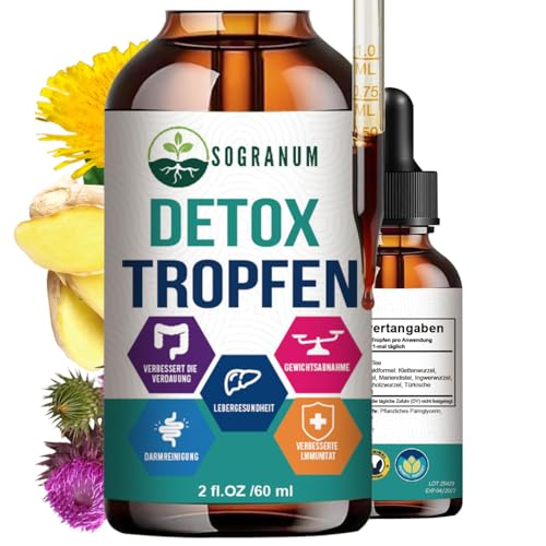 Detox 5in1 Herb| Abnehmen, Blähungen, Leberkur, Verdauung, Unterstützung des Immunsystems | Mariendistel, Ingwer, Kletten, Rhabarber, Löwenzahn