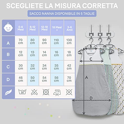Sweety Fox Sacco Nanna Estivo 3-6 Anni - 130cm - 1...