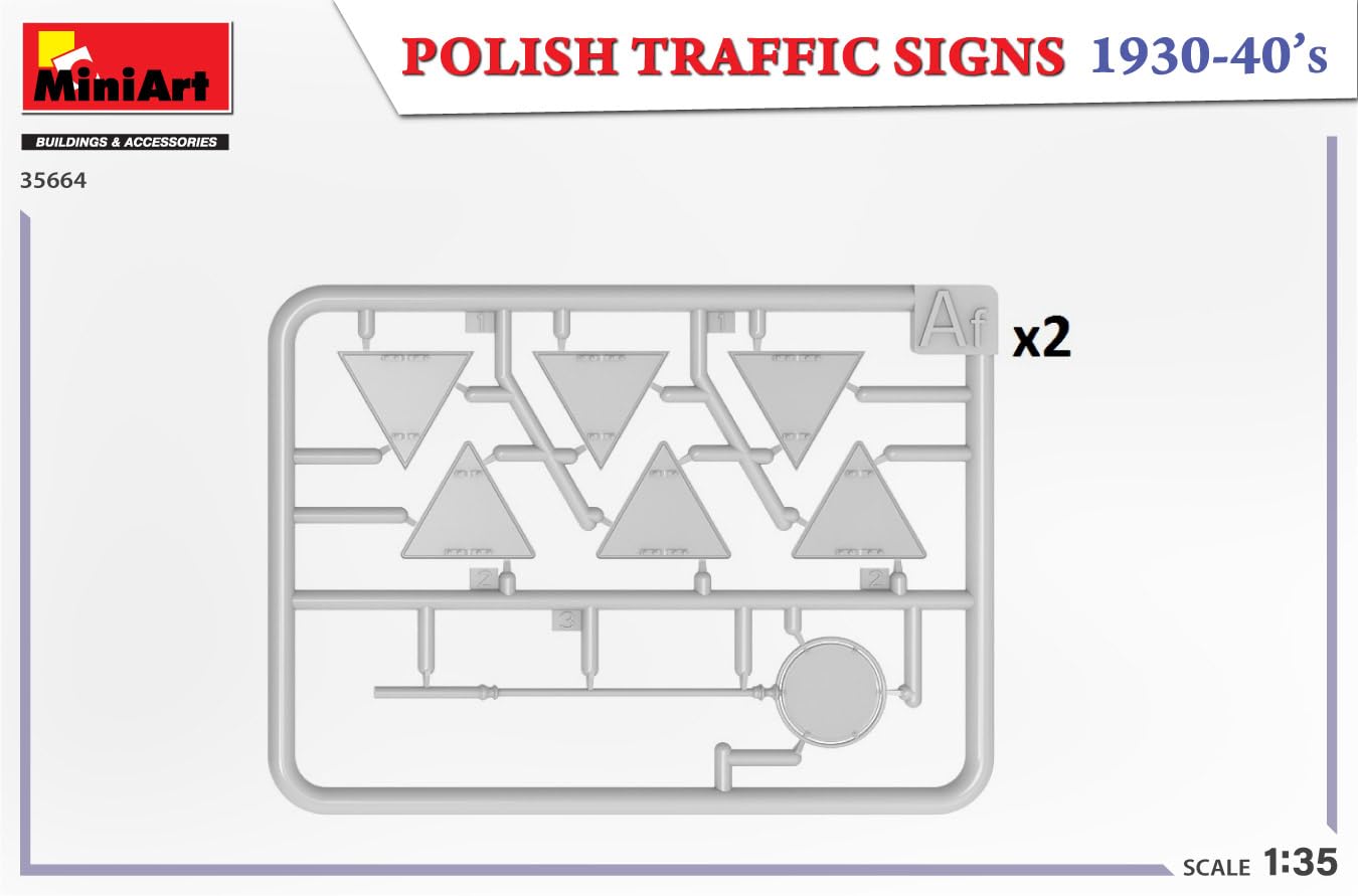 Miniart 1:35 - Traffic Signs Polish 1930's - 40's - Image 2