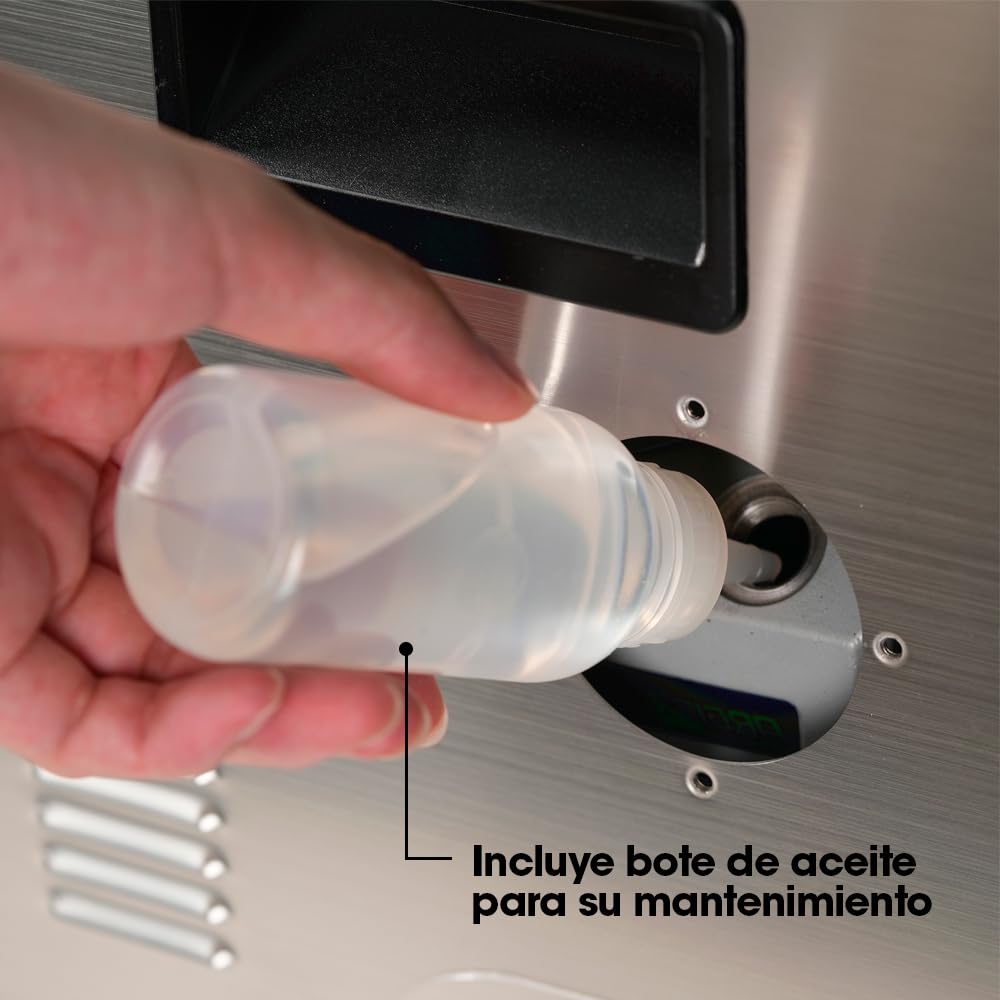 Vesta Precision Máquina Envasadora de Alimentos Profesional C20 para Uso Industrial | Envasadora al Vacío de Cámara 42,7x45,2x17,5cm con Barra de Doble Hilo de Sellado 41cm | Bomba de Aceite 20 m³/h