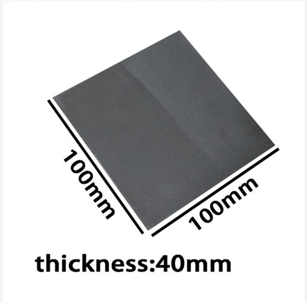 Płyta z folii grafitowej o wysokiej czystości do przewodzącego rozpraszania ciepła - 100 mm x 100 mm x 5 mm do 50 mm, 1 szt.(Thickness 40mm)