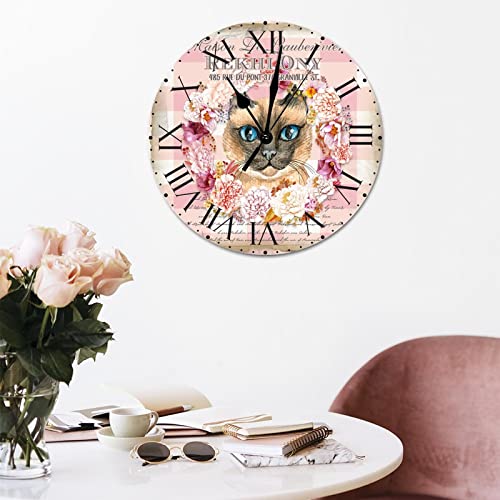 Horloge murale style milieu du siècle en PVC premium