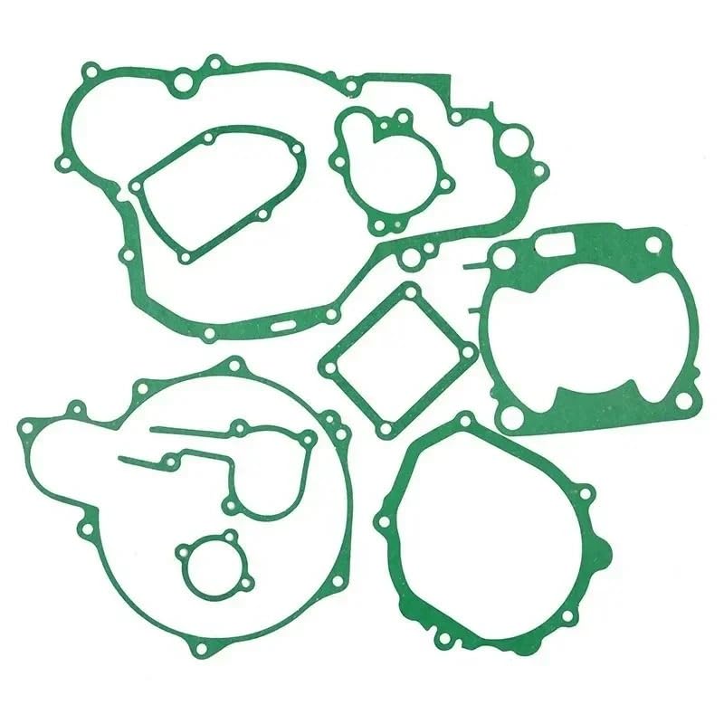 Motorcycle Cylinder Engine Crankcase Cover Gasket Full Set Compatible with YZ250 1997-1998